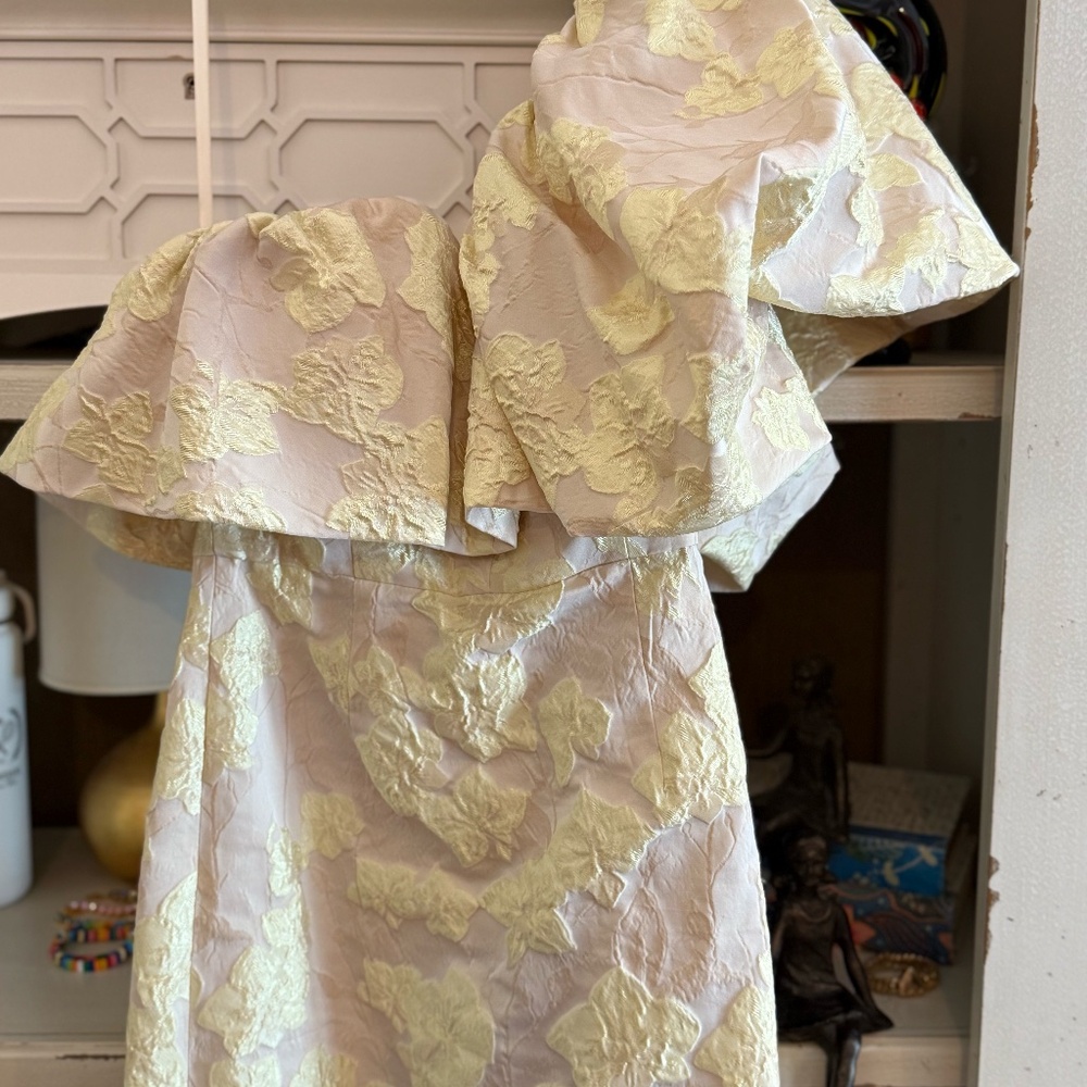 Antonio Melani size 0 Jordyn Floral jacquard one shoulder dress - Picture 4 of 6